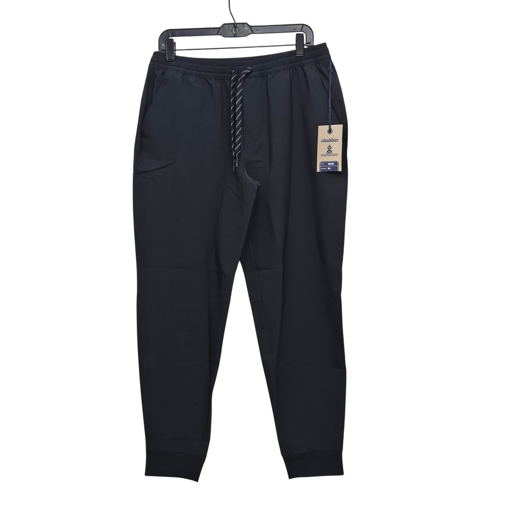 Chubbies Everywear Jogger Mens Medium Black The Midnight Adventures Performance
